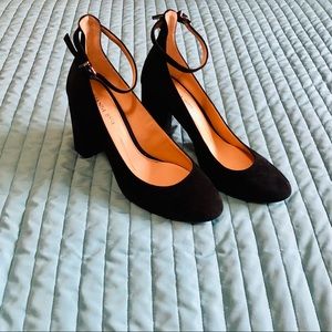 GIANNI BINI Suede Chunky Heels